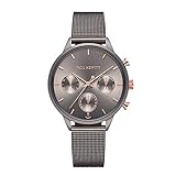 PAUL HEWITT Armbanduhr Damen Everpulse Line Grey Metallic Sunray - Damen Uhr in Grau, Damenuhr mit...
