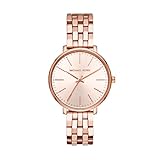 Michael Kors Damenuhr Pyper, Dreizeigeruhrwerk, 38mm Rose Gold Edelstahlgehäuse mit...