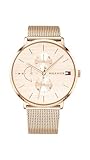 Tommy Hilfiger Multi Zifferblatt Quarz Uhr für Damen mit Roségoldfarbenes...