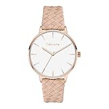 Tamaris Damen Analog Quarz Uhr mit Leder Armband TT-0009-LQ