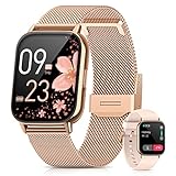 SWGOTA Smartwatch Damen, 2023 mit Telefonfunktion 1.85' HD Display IP68 Wasserdicht Armbanduhr mit...