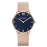PAUL HEWITT Armbanduhr Damen Sailor Line Blue Lagoon - Damen Uhr (Rosegold), Damenuhr...