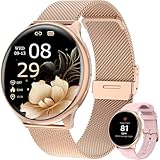 SLOKSFil Smartwatch Damen mit Telefonfunktion, 1.39' Smart Watch Rund mit SpO2, 24H Pulsuhr...