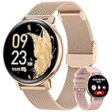 Sanorum Smartwatch Damen, 1,39' HD Fitnessuhr mit Telefonfunktion, Menstruationszyklus, 120+...