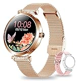 Voigoo Smartwatch Damen, IP68 Wasserdicht Fitness Tracker Smart Watch Damen,mit Weibliches...