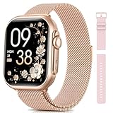 SWGOTA Smartwatch Damen mit 1000mAh Akku, 100 Tage Ultralange Standby, 1.83' Armbanduhr 24H...