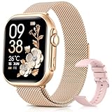 Smartwatch Damen mit Telefonfunktion, 1000mAh Akku, 100 Tage Standby, 1.83' Fitnessuhr mit...
